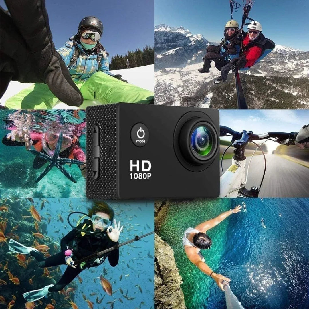 Waterproof 1080P Sports Camera – Action Cam for Outdoor