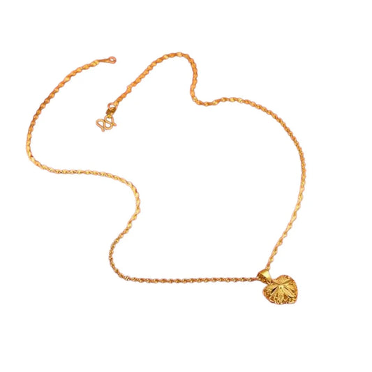 Gold Heart Necklace for Women – Elegant Love Pendant Jewelry