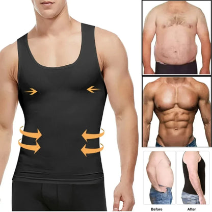 Slim and Lift Men's Body Shaper – Compression Vest